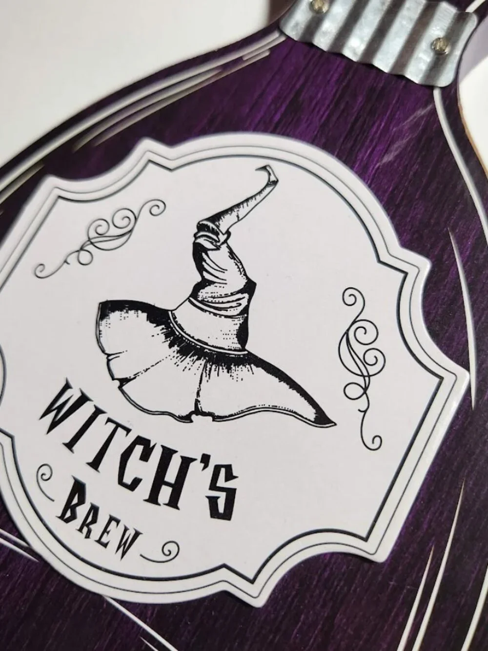 New Set of 3 Halloween Decor Wooden Potions Wood Decorations Bat Blood Witch's B